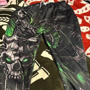 Graphic Skull Jogger Pants